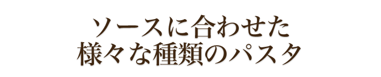 ソースに合わせた